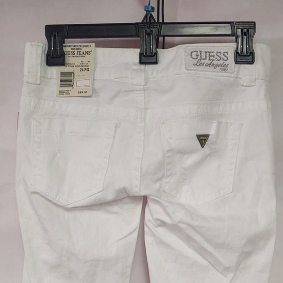 Guess Daredevil Skinny white destroyed jea… - Picture 10 of 16